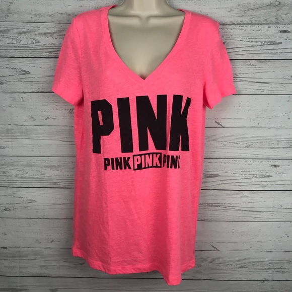 PINK Victoria's Secret Tops - VS PINK V-Neck Tee